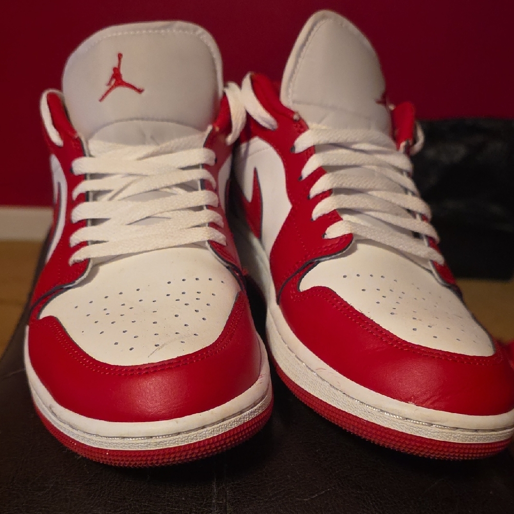 Nike Red and White Sneakers